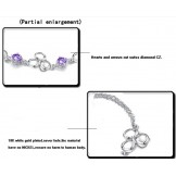 Quality and Quantity Assured Female Platinum Plating Titanium Bracelet With Diamond