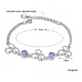 Quality and Quantity Assured Female Platinum Plating Titanium Bracelet With Diamond