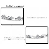 Quality and Quantity Assured Female Platinum Plating Titanium Bracelet With Diamond