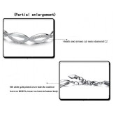 The Queen of Quality Female Platinum Plating Titanium Bracelet With Diamond