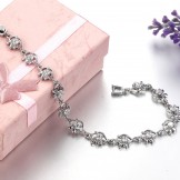 World-wide Renown Female Platinum Plating Titanium Bracelet