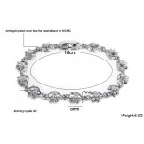 World-wide Renown Female Platinum Plating Titanium Bracelet