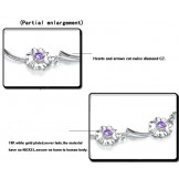 Durable in Use Female Clover Shape Platinum Plating Titanium Bracelet