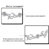 Excellent Quality Female Clover Shape Platinum Plating Titanium Bracelet