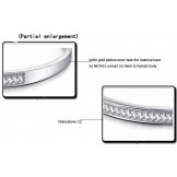Reliable Quality Female Allergy Free Platinum Plating Titanium Bangle With Diamond