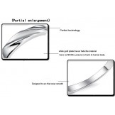 High Quality Concise Platinum Plating Titanium Ring For Lovers 