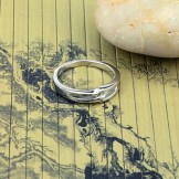 Quality and Quantity Assured Platinum Plating Titanium Ring For Lovers 