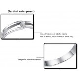 Quality and Quantity Assured Platinum Plating Titanium Ring For Lovers 