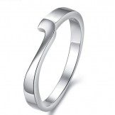 The Queen of Quality Platinum Plating Titanium Ring For Lovers 