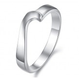 The Queen of Quality Platinum Plating Titanium Ring For Lovers 