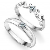 Quality and Quantity Assured Platinum Plating Titanium Ring For Lovers