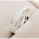 Easy to Use Pearl Yarn Platinum Plating Titanium Ring For Lovers 