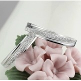 Wide Varieties Pearl Yarn Platinum Plating Titanium Ring For Lovers 