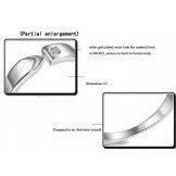 High Quality Platinum Plating Titanium Ring For Lovers With Rhinestone