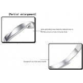 Quality and Quantity Assured Concise Platinum Plating Titanium Ring For Lovers 