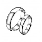 High Quality Concise Tungsten Ceramic Ring For Lovers 