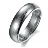 Quality and Quantity Assured Silver Tungsten Ceramic Ring For Lovers 