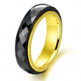 World-wide Renown Black Tungsten Ceramic Ring 