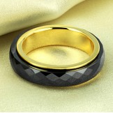 World-wide Renown Black Tungsten Ceramic Ring 