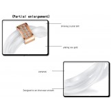 Stable Quality Tricyclic Tungsten Ceramic Ring With Rhinestone
