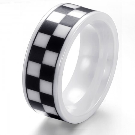 Quality and Quantity Assured Male Grid Tungsten Ceramic Ring 