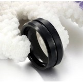 Well-known for Its Fine Quality Male Retro Tungsten Ceramic Ring