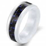 Wide Varieties Carbon Fiber Tungsten Ceramic Ring 
