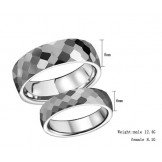 High Quality Football Net Tungsten Ceramic Ring For Lovers