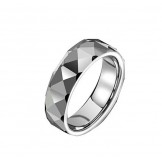 World-wide Renown Corner Angle Tungsten Ceramic Ring For Lovers 