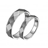 High Quality Geometric Surface
 Tungsten Ceramic Ring For Lovers