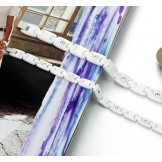 High Quality White Tungsten Ceramic Bangle For Lovers With Rhinestone