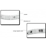 High Quality White Tungsten Ceramic Bangle For Lovers With Rhinestone