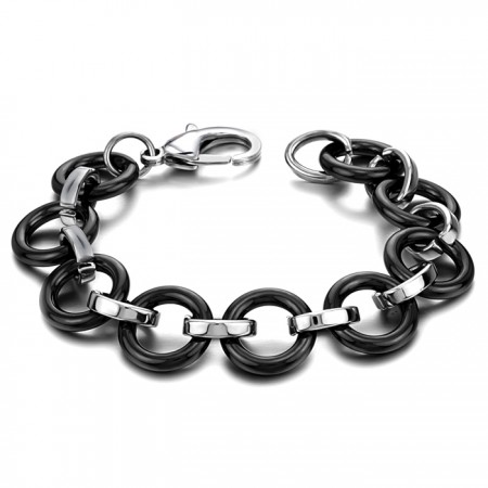 Superior Quality Black Tungsten Ceramic Bracelet 