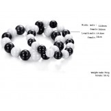 High Quality Black and White Tungsten Ceramic Bangle For Lovers 