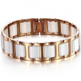 Durable in Use Male Tungsten Ceramic Bracelet