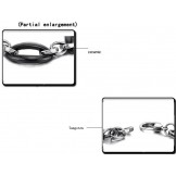 Wide Varieties Female Ellipse Tungsten Ceramic Bracelet 