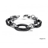 Wide Varieties Female Ellipse Tungsten Ceramic Bracelet 