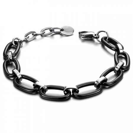 Stable Quality Black Tungsten Ceramic Bracelet 