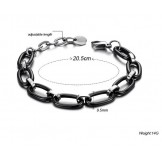 Stable Quality Black Tungsten Ceramic Bracelet 