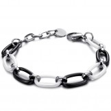 High Quality Female Black and White Tungsten Ceramic Bracelet