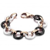 Quality and Quantity Assured Round Tungsten Ceramic Bracelet 