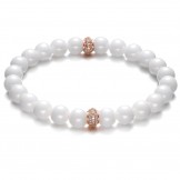 Easy to Use Tungsten Ceramic Bracelet With Beads