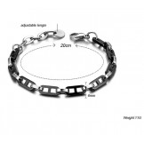 Excellent Quality Female Black Tungsten Ceramic Bracelet 