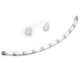Quality and Quantity Assured White Tungsten Ceramic Bracelet 