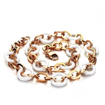 to Have a Long Story Tungsten Ceramic Necklace 