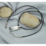 Quality and Quantity Assured Rhombus Tungsten Ceramic Necklace