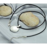 High Quality Round Tungsten Ceramic Necklace 