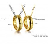 Durable in Use Tungsten Ceramic Necklace 