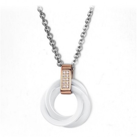 Reliable Quality Tungsten Ceramic Necklace With Rhinestone