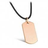Complete in Specifications Female Square Shape Tungsten Ceramic Necklace 